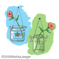 hanging flowers