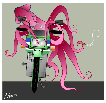 happy squid